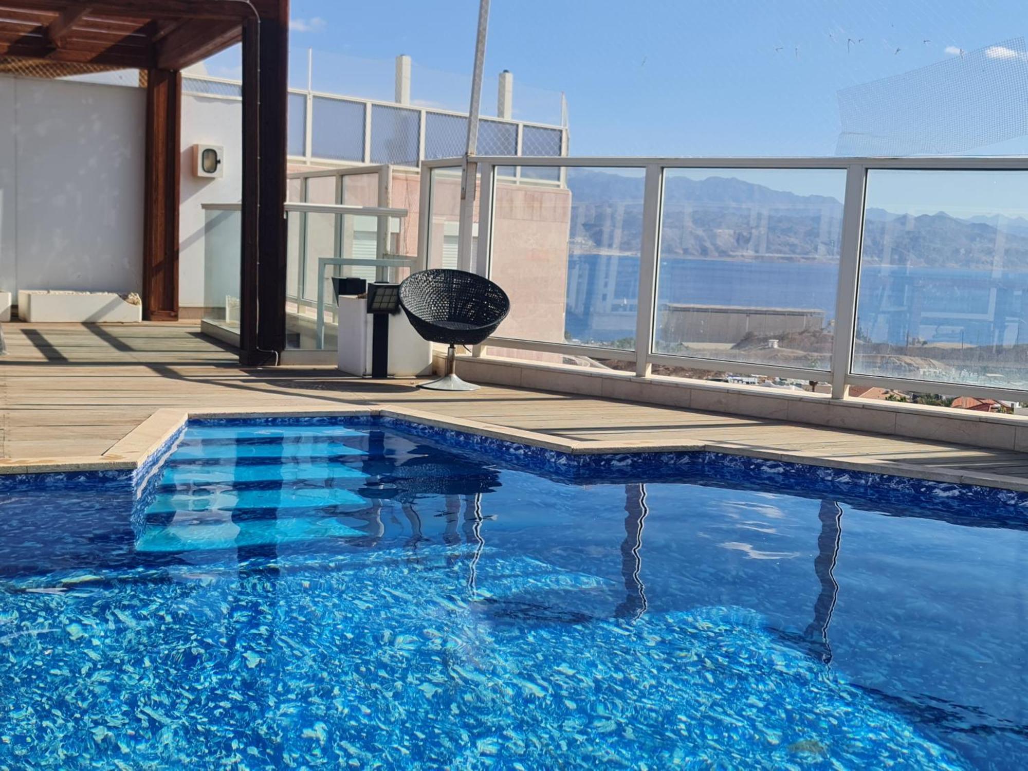 Exclusive Amdar -Residence Luxury Penthause With Privat Roof Pool Near The Sea -Best Sea View Eilat Eksteriør bilde